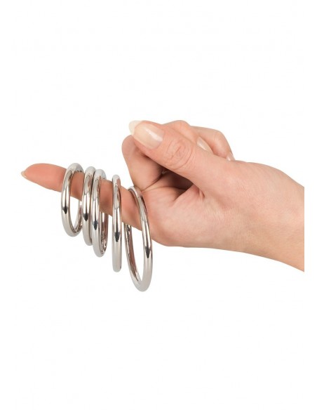 Zestaw pierścieni erekcyjnych Bk Metall-Ringe 5 szt. - Pierścienie erekcyjne niewibrujące - 1