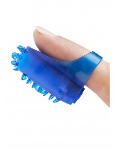 Pierścień na Penisa wibrujący Flex Ring And Finger Vibe Niebieski - Pierścienie erekcyjne wibrujące - 1