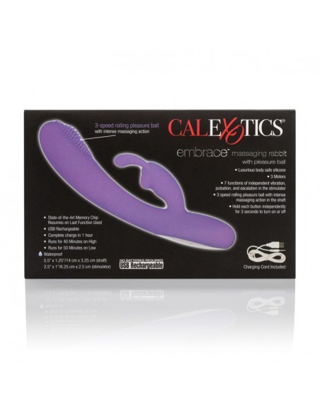 Wibrator Króliczek Embrace Rabbit Purple - Wibratory Króliczki - 6