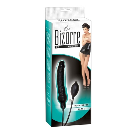 Nadmuchiwane dildo lateksowe Blow Me Up z rdzeniem piankowym i ręczną pompką, regulacja średnicy 2,5–8,5 cm, 25 cm - 2