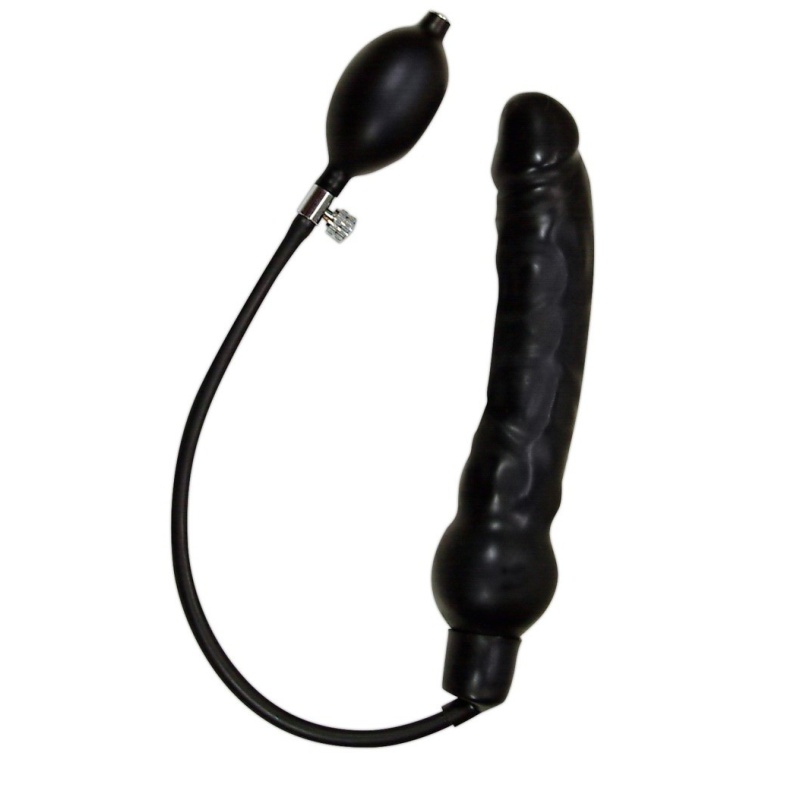 Nadmuchiwane dildo lateksowe Blow Me Up z rdzeniem piankowym i ręczną pompką, regulacja średnicy 2,5–8,5 cm, 25 cm - 1