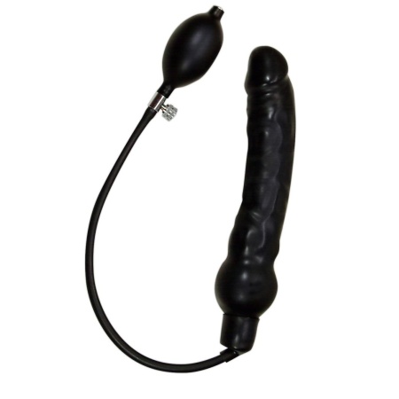 Nadmuchiwane dildo lateksowe Blow Me Up z rdzeniem piankowym i ręczną pompką, regulacja średnicy 2,5–8,5 cm, 25 cm - 1