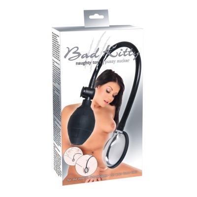Pussy Sucker Mini – anatomiczna przyssawka próżniowa do warg sromowych z ręczną pompką, 5,2 × 2,7 cm - 1