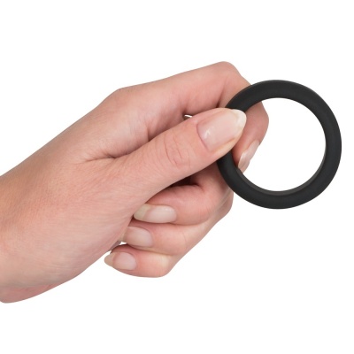 ORION Black Velvets 3,8 cm — bezszwowy pierścień na penisa z silikonu Soft Touch, średnica wewnętrzna 3,8 cm - 1