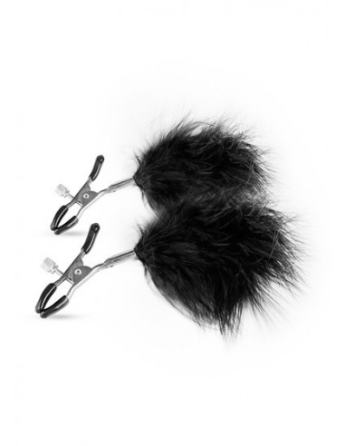 Klamry na sutki Adjustable Nipple Clamps With Feathers - Klamry i klipsy na sutki - 2