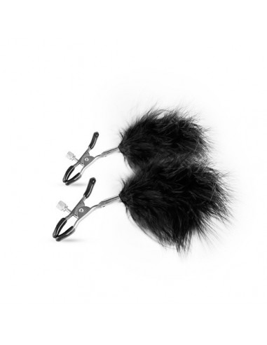 Klamry na sutki Adjustable Nipple Clamps With Feathers - Klamry i klipsy na sutki - 5