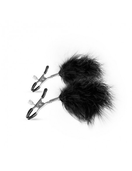 Klamry na sutki Adjustable Nipple Clamps With Feathers - Klamry i klipsy na sutki - 5