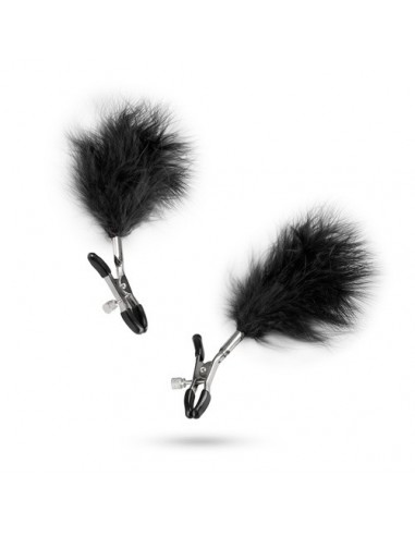 Klamry na sutki Adjustable Nipple Clamps With Feathers - Klamry i klipsy na sutki - 6