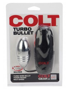 Jajeczko wibrujące Colt Turbo Bullet Silver - Kulki Gejszy i Jajeczka Wibrujące - 1 2