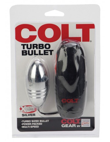 Jajeczko wibrujące Colt Turbo Bullet Silver - Kulki Gejszy i Jajeczka Wibrujące - 2