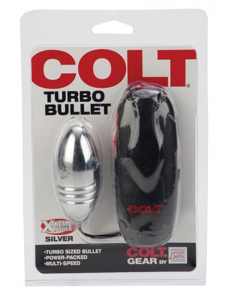 Jajeczko wibrujące Colt Turbo Bullet Silver - Kulki Gejszy i Jajeczka Wibrujące - 2