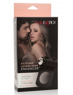 Pierścień Na Penisa Wibrujący LOVERS GEAR ENHANCER Czarny - Pierścienie erekcyjne wibrujące - 1 2