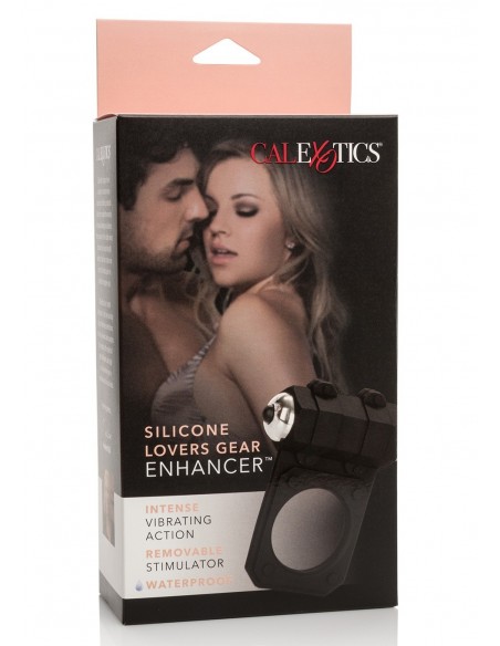 Pierścień Na Penisa Wibrujący LOVERS GEAR ENHANCER Czarny - Pierścienie erekcyjne wibrujące - 2