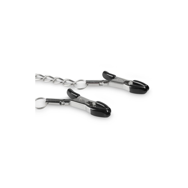 Zaciski na sutki Classic - uciskowe zaciski metalowe z łańcuchem, dł. 44 cm - 3