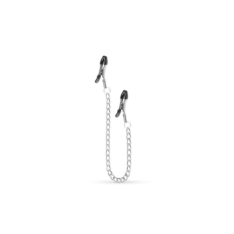 Zaciski na sutki Classic - uciskowe zaciski metalowe z łańcuchem, dł. 44 cm - 6
