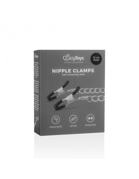 Klamry na sutki Classic Nipple Clamps With Chain - Klamry i klipsy na sutki - 10