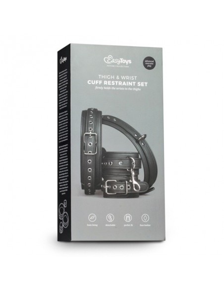 Kajdanki erotyczne Thigh / Wrist Cuff Set - Kajdanki erotyczne - 10