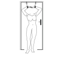 Kajdanki erotyczne Over The Door Wrist Cuffs - 9
