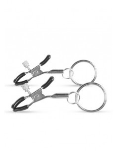 Klamry na sutki Metal Nipple Clamps With Ring - Klamry i klipsy na sutki - 1 2