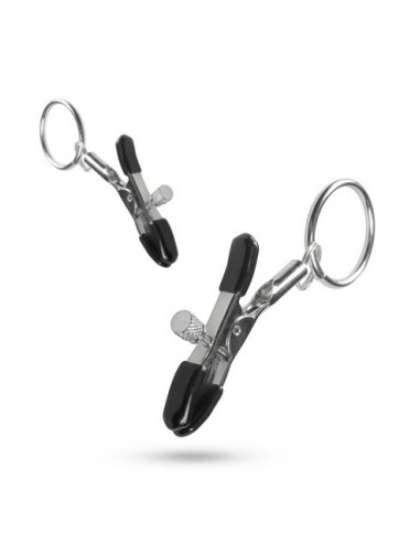 Klamry na sutki Metal Nipple Clamps With Ring - Klamry i klipsy na sutki - 3