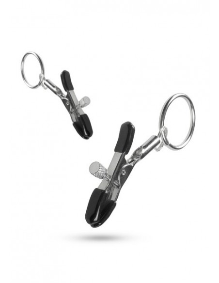 Klamry na sutki Metal Nipple Clamps With Ring - Klamry i klipsy na sutki - 3