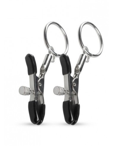 Klamry na sutki Metal Nipple Clamps With Ring - Klamry i klipsy na sutki - 4