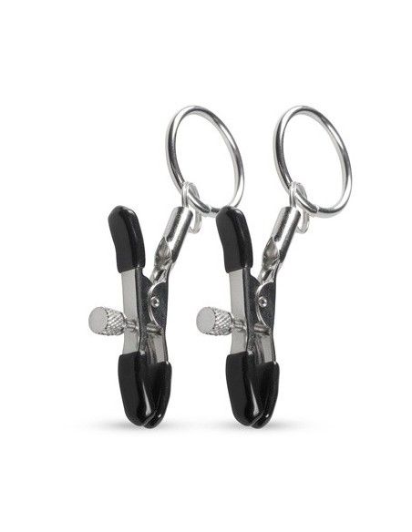 Klamry na sutki Metal Nipple Clamps With Ring - Klamry i klipsy na sutki - 4