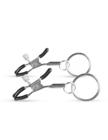 Klamry na sutki Metal Nipple Clamps With Ring - Klamry i klipsy na sutki - 6