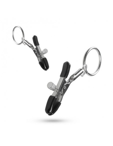 Klamry na sutki Metal Nipple Clamps With Ring - Klamry i klipsy na sutki - 7