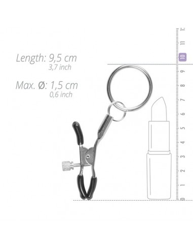 Klamry na sutki Metal Nipple Clamps With Ring - Klamry i klipsy na sutki - 9