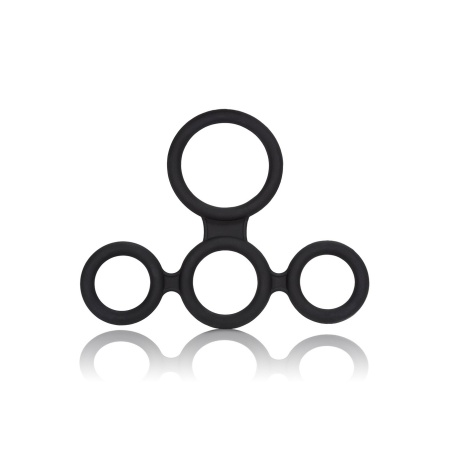 CalExotics Big Man's Spreader 4-ring – silikonowy pierścień erekcyjny, 5 cm - 1
