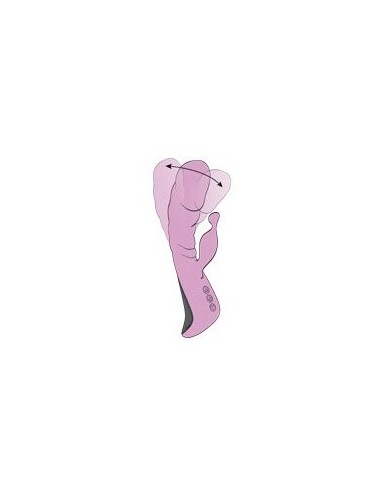Ekskluzywny Wibrator Mini Trigger 10+10 Funkcji Pink - Wibratory Króliczki - 4