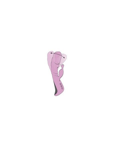 Ekskluzywny Wibrator Mini Trigger 10+10 Funkcji Pink - Wibratory Króliczki - 4