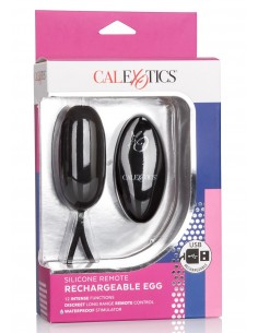 Jajeczko wibrujące Remote Rechargeable Egg Black - Wibratory Jajeczka - 1