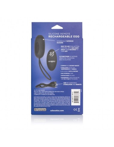 Jajeczko wibrujące Remote Rechargeable Egg Black - Wibratory Jajeczka - 5