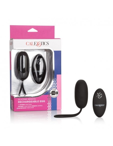 Jajeczko wibrujące Remote Rechargeable Egg Black - Wibratory Jajeczka - 8