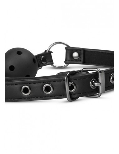 Knebel Open Ball Gag With Nipple Clamps - Kneble do ust - 6