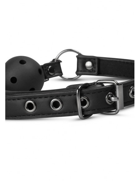 Knebel Open Ball Gag With Nipple Clamps - Kneble do ust - 6