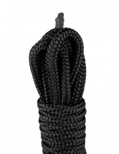 Lina BDSM Black Bondage Rope - 5 m - Liny, sznury BDSM - 3