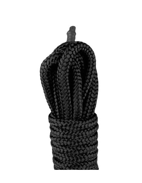Lina BDSM Black Bondage Rope - 5 m - Liny, sznury BDSM - 3
