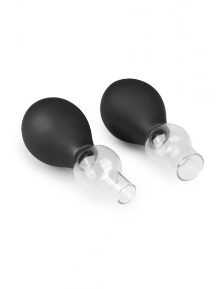 Pompki Na Sutki Black Nipple Sucker Set - Pompki do sutków i pochwy - 3