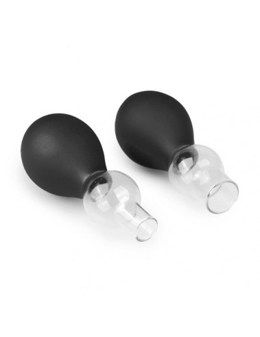 Pompki Na Sutki Black Nipple Sucker Set - Pompki do sutków i pochwy - 8