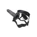 Zastawa Strap-On Real Rapture 8 – Czarna, 22 cm - 2