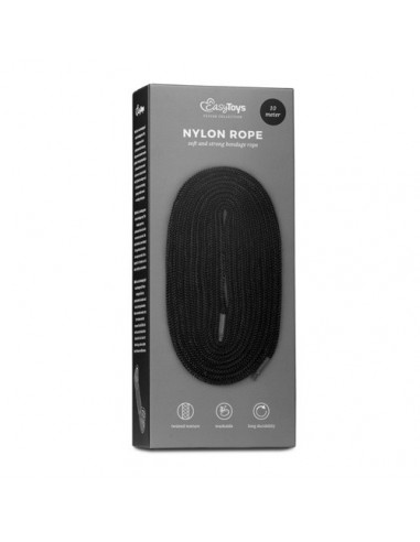 Lina BDSM Black Bondage Rope - 10 m - Liny, sznury BDSM - 6