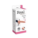 Proteza wibracyjna Strap-On Cavo Real Rapture 8 Flesh z jądrami 20 cm - 1