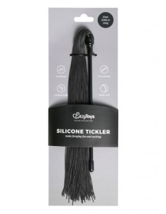 Pejcz BDSM Black Silicone Tickler - Baty, pejcze i packi - 1