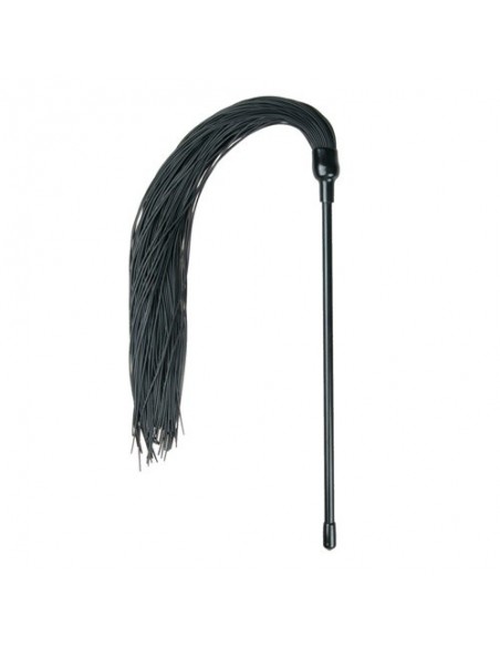 Pejcz BDSM Black Silicone Tickler - Baty, pejcze i packi - 4