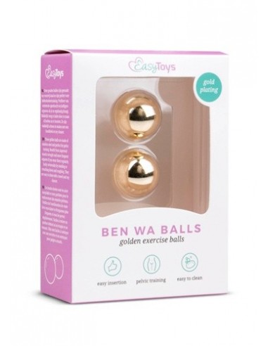 Kulki Gejszy Gold Ben Wa Balls - 22Mm - Kulki Gejszy Podwójne i Pojedyncze - 1