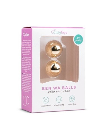 Kulki Gejszy Gold Ben Wa Balls - 22Mm - Kulki Gejszy Podwójne i Pojedyncze - 1