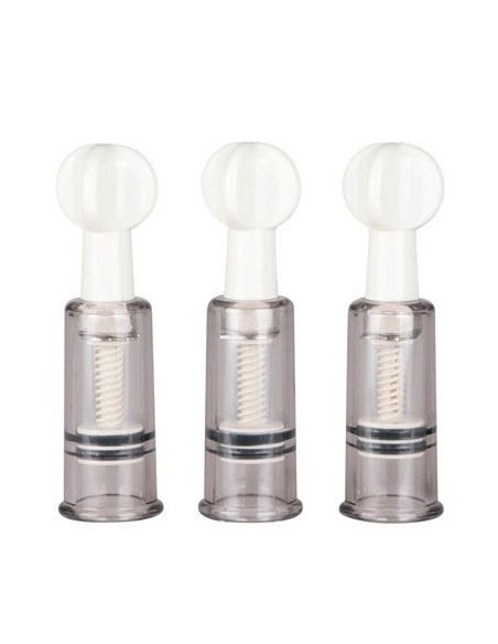 Pompki Na Sutki Nipple / Clit Suckers 3Pcs - Pompki do sutków i pochwy - 3